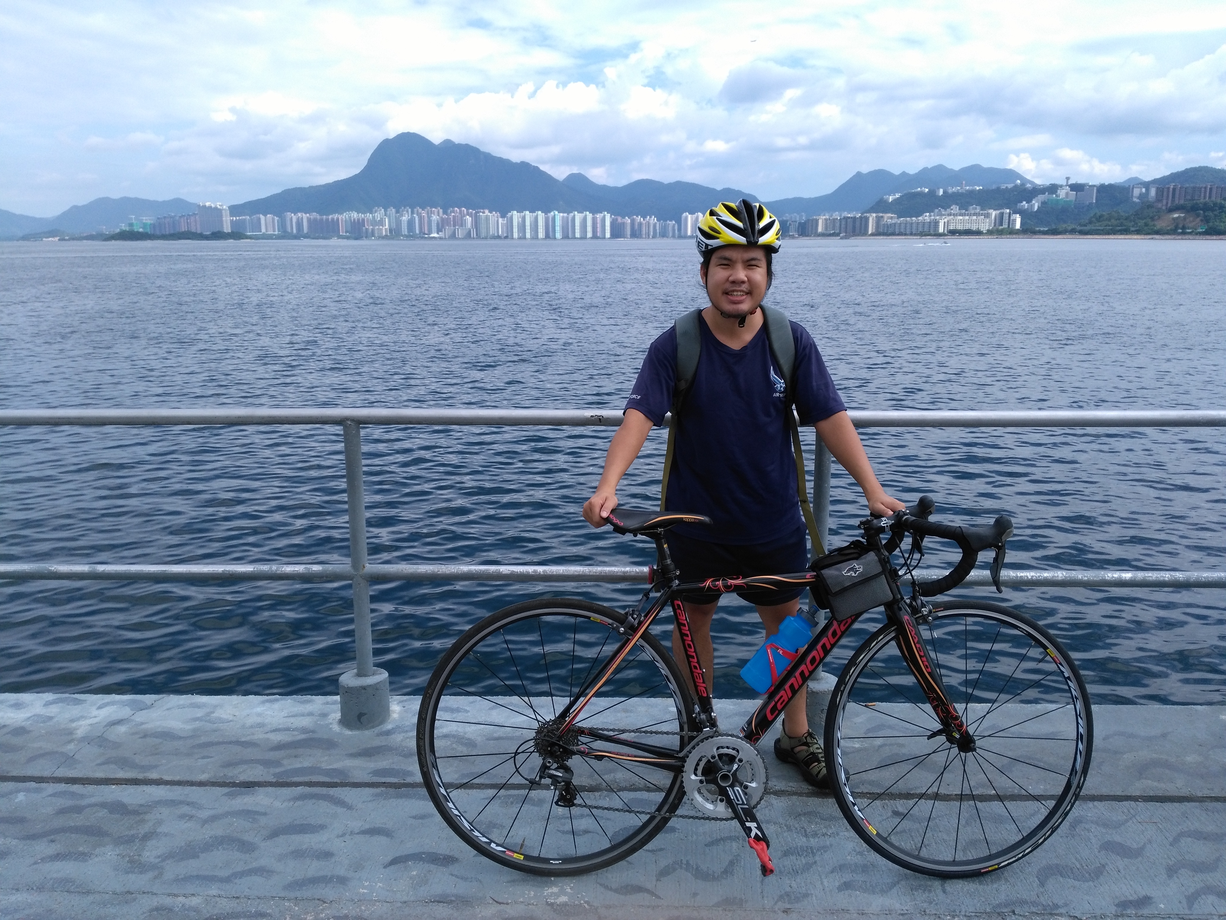 Taiwanese bicycle traveler staying at HKYHA Youth Hostels