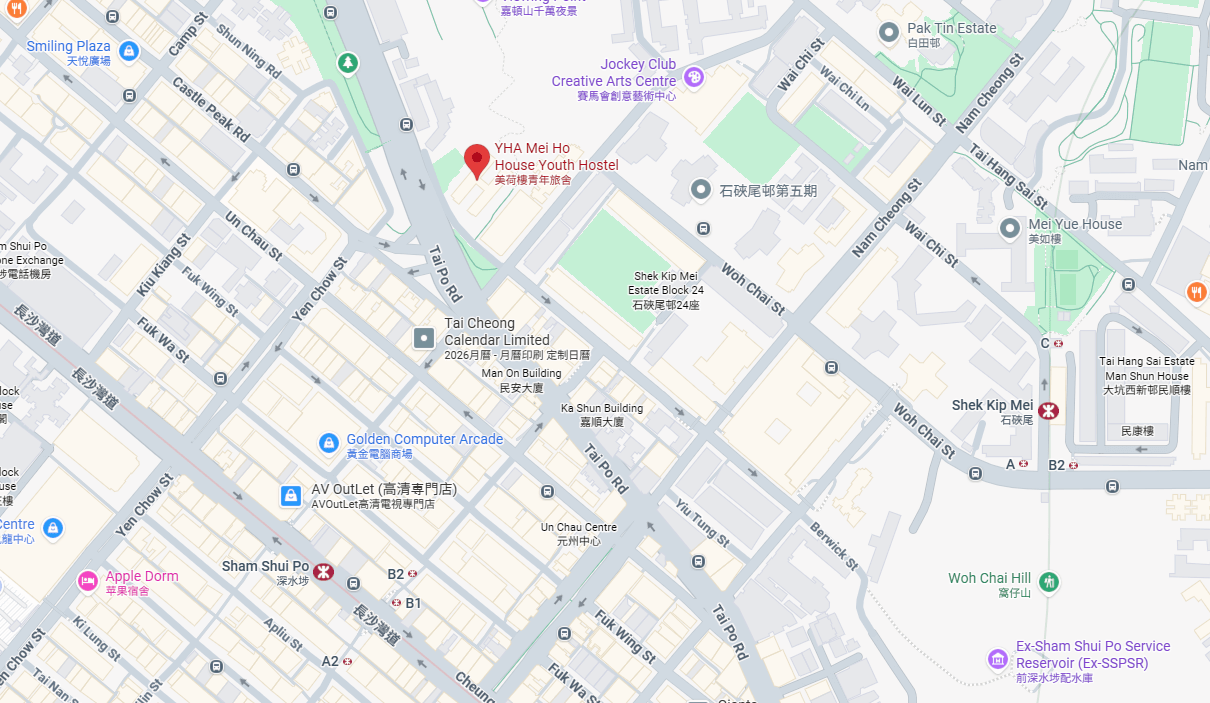 YHA Map