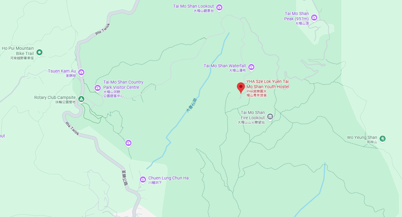 YHA Map